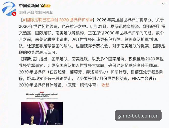 世界杯扩军至66队：足球格局变革与观赛指南